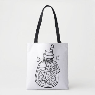 Bolsa Tote Pinte Você Mesmo a Poção Mágica de Verão Kawaii pa