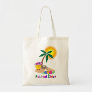 Bolsa Tote Pintinho aposentado na Ilha Tropical