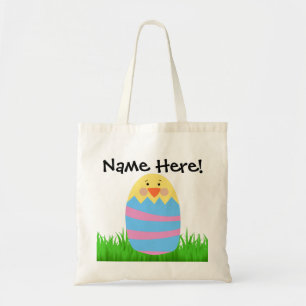 Bolsa Tote Pintinho conhecido personalizado do bebê da caça