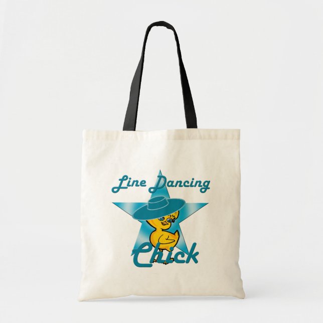 Bolsa Tote Pintinho de dança de linha nº 7 (Frente)