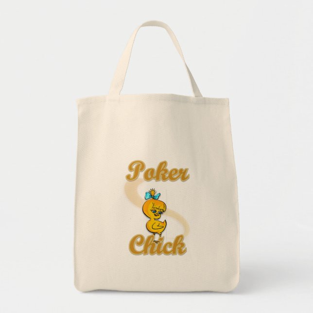 Bolsa Tote Pintinho de pôquer (Frente)