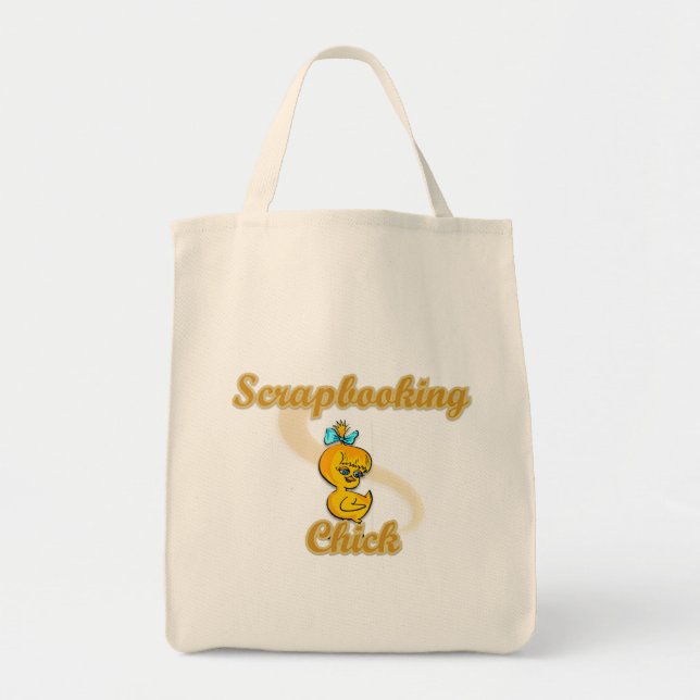 Bolsa Tote Pintinho de Scrapbooking (Frente)