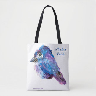 Bolsa Tote Pintinho do Alasca _fireweed back canvas_Tote Bag