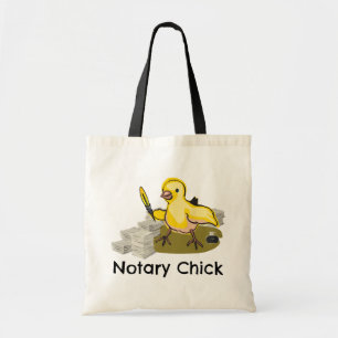 Bolsa Tote Pintinho do notário com Quill e originais da pena