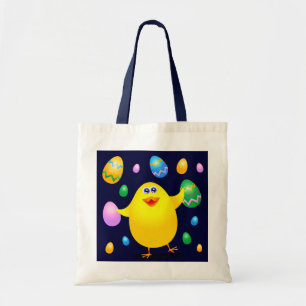 Bolsa Tote Pintinho engraçado da páscoa, saco
