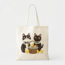 Bolsa Tote Pintinhos para bebês Páscoas de Gatos de páscoa