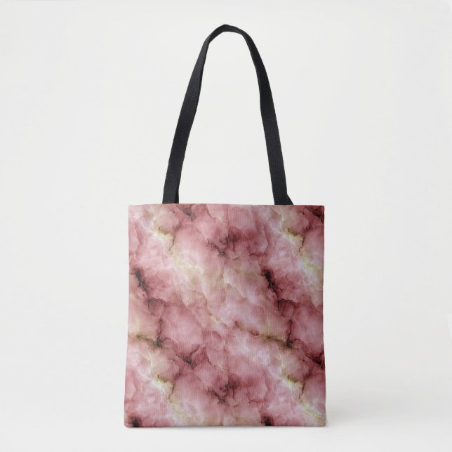 Bolsa Tote Pinto Intricate Marble Patterno (Frente)