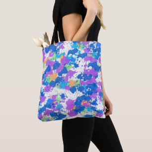 Bolsa Tote Pintor de Abstrato de Cores legal, Blurple