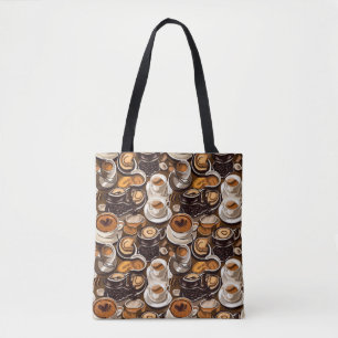 Bolsa Tote Pintor De Café Cappuccino