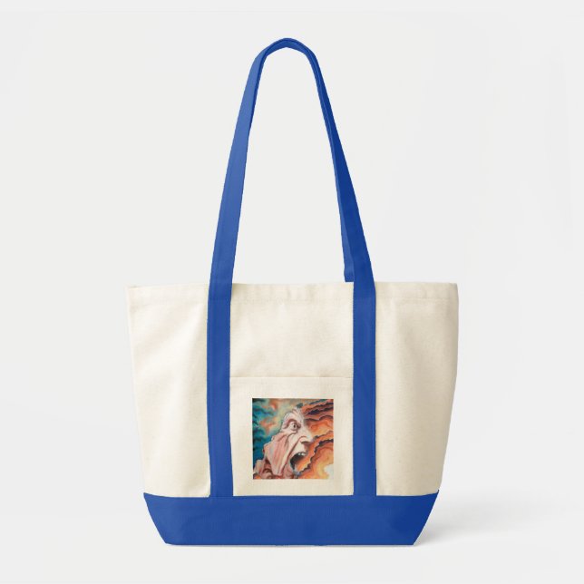 Bolsa Tote Pintura a óleo de ondas de pânico (Frente)