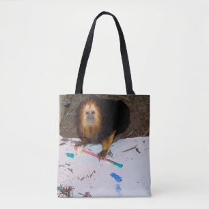 Bolsa Tote Pintura a ouro de Leão-Leão