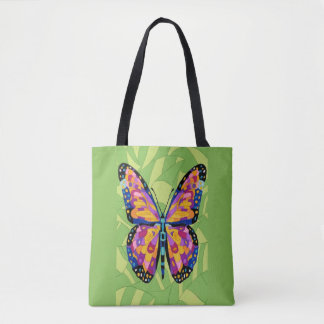 Bolsa Tote Pintura abstrata de borboleta