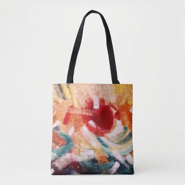 Bolsa Tote pintura abstrato (Frente)