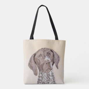 Bolsa Tote Pintura alemão do ponteiro de cabelos curtos -