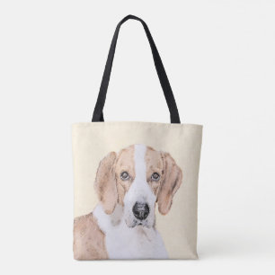 Bolsa Tote Pintura Americana de Foxhound - Arte Cachorro Orig