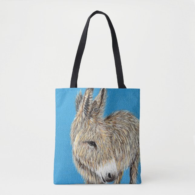 Bolsa Tote Pintura Amigável de Donkey (Frente)