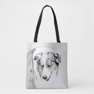 Bolsa Tote Pintura Australiana de Pastor - Arte Original de C