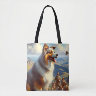 Bolsa Tote Pintura Australiana de Pastores Vintage
