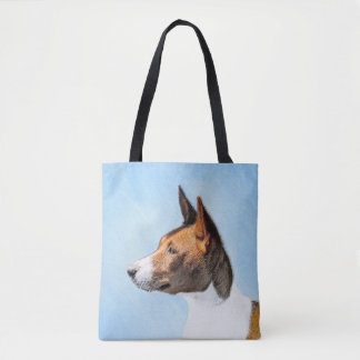 Bolsa Tote Pintura Basenji - Arte Original Custa