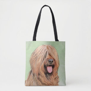 Bolsa Tote Pintura Briard - Arte Cachorro Original