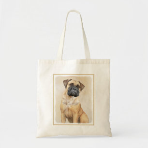 Bolsa Tote Pintura Bullmastiff - Arte Cachorra Original
