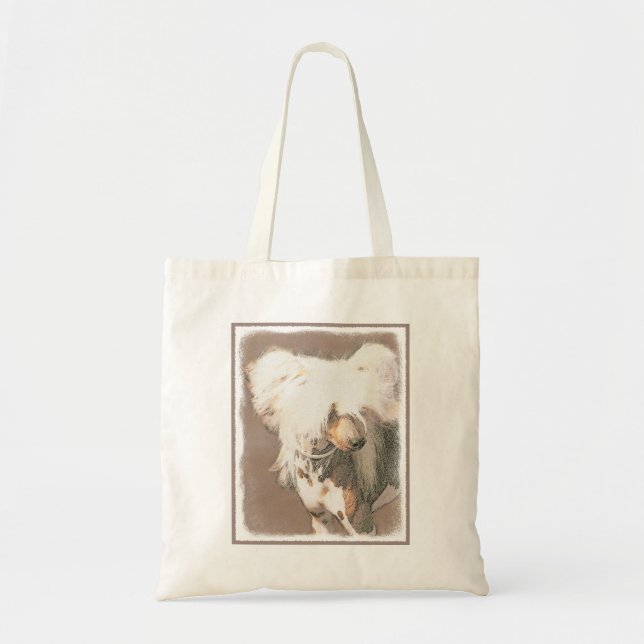 Bolsa Tote Pintura Chinesa Sem Penteado Pintura Original De C (Frente)