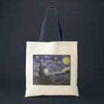 Bolsa Tote Pintura clássica da noite estelar de Van Gogh<br><div class="desc">Esta bela obra prima clássica foi pintada por Vincent van Gogh em 1889.</div>