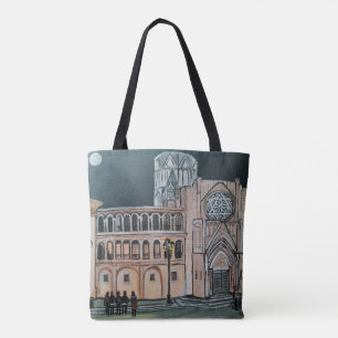 Bolsa Tote Pintura da Catedral de Santa María por Alfred Fox