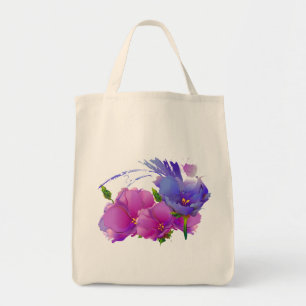 Bolsa Tote Pintura da Flor   Dia de as mães de cotação: Saco 