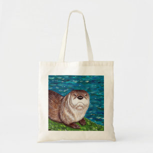 Bolsa Tote Pintura da Lontra do Rio Safada