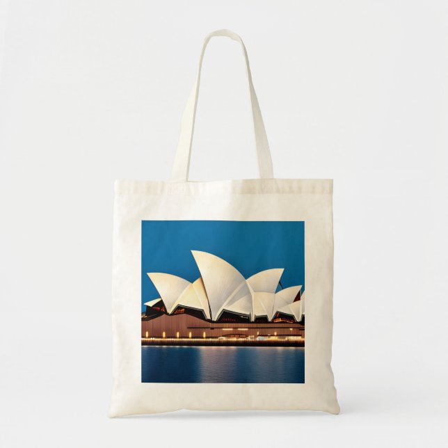 Bolsa Tote Pintura da Ópera de Sidney (Frente)