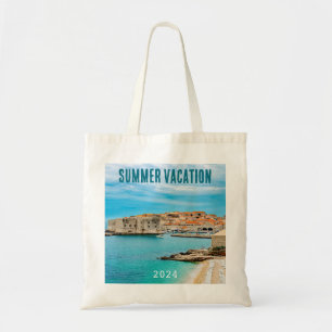 Bolsa Tote Pintura da praia de Dubrovnik