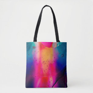 Bolsa Tote Pintura de abstrato verde e vermelho