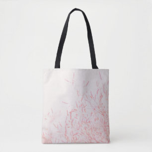 BOLSA TOTE PINTURA DE ABSTRATO VERMELHO E BRANCO