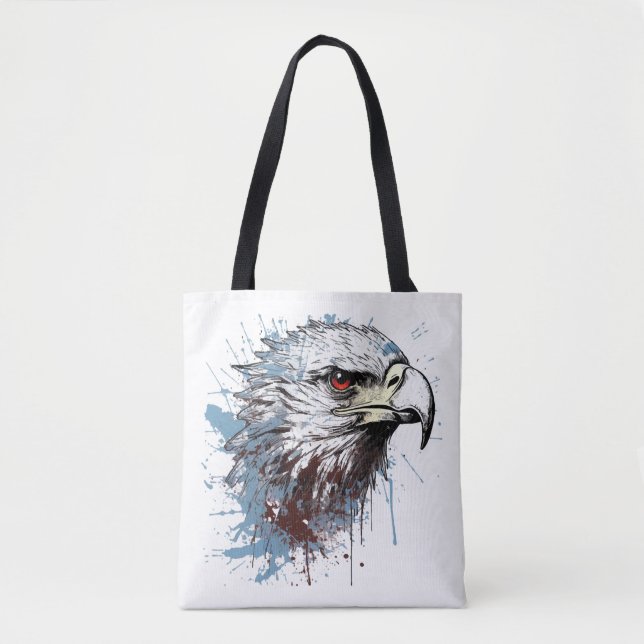 Bolsa Tote Pintura de águia (Frente)