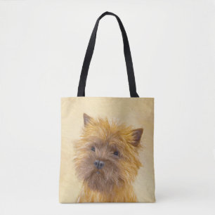 Bolsa Tote Pintura de Cairn Terrier - Arte de Cachorro Origin