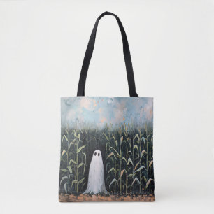 Bolsa Tote Pintura de campo de ferro-ghost