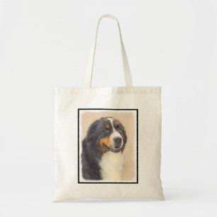 Bolsa Tote Pintura De Cão Da Montanha Bernese - Arte Origina