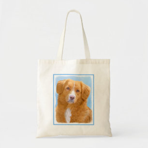 Bolsa Tote Pintura de Cão de Retriever com Pedra Nova Escóc