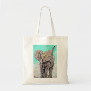Bolsa Tote Pintura de elefante bebê