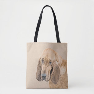 Bolsa Tote Pintura de galhões - Arte de Cachorro Original