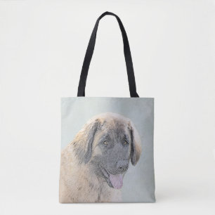 Bolsa Tote Pintura de Leonberger - Arte de Cachorro Original 
