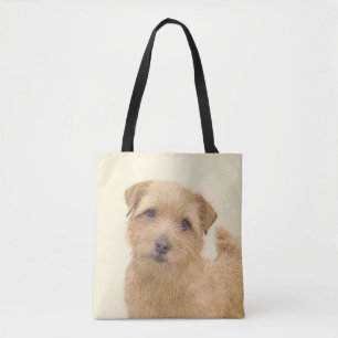 Bolsa Tote Pintura de Norfolk Terrier - Arte de Cachorro Orig