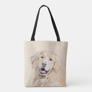 Bolsa Tote Pintura de Ouro para sempre - Arte de Cachorro Ori