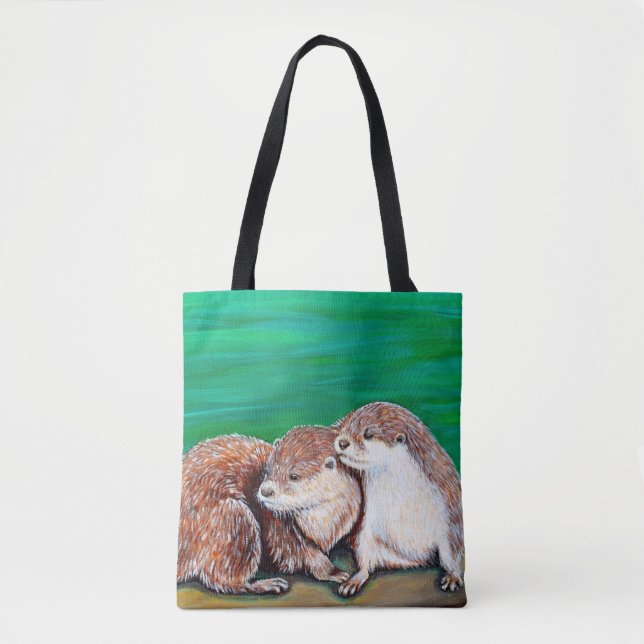 Bolsa Tote Pintura de outros melhores amigos (Frente)