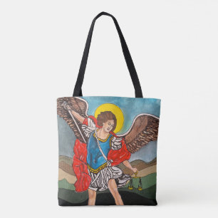 Bolsa Tote Pintura de São Miguel Arcanjo por Alfred Fox