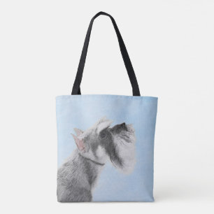 Bolsa Tote Pintura de Schnauzer (Giant, Standard) - Arte Cani