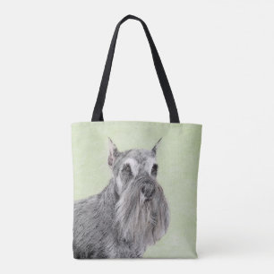 Bolsa Tote Pintura de Schnauzer (Giant, Standard) - Arte Cani