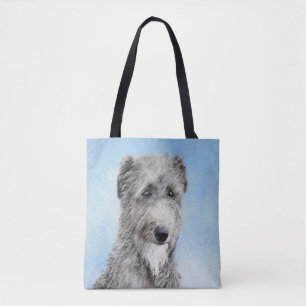 Bolsa Tote Pintura de Scottish Deerhound - Arte Original Fofa