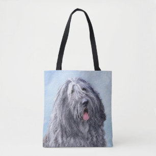 Bolsa Tote Pintura de Sheepdog Bergamasco - Cachorro Original
